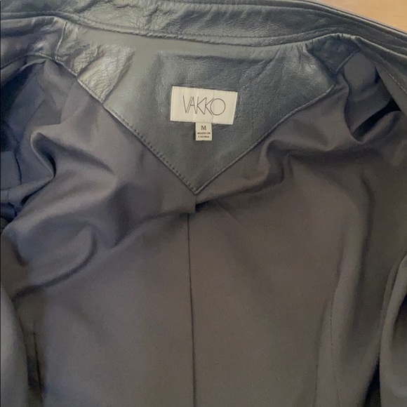 Vakko leather silver jacket - Picture 7 of 8